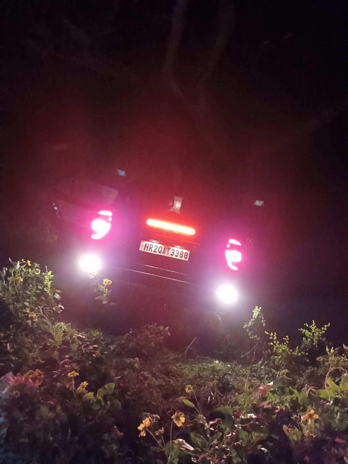 Four injured including three junior engineers in a car accident