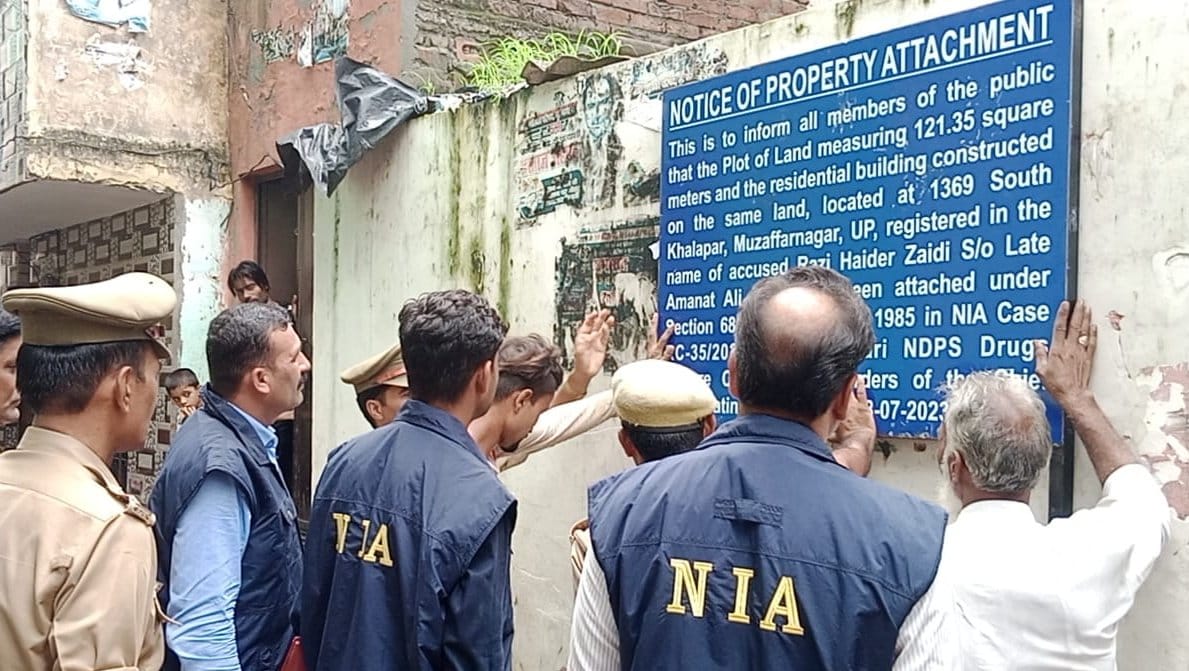 NIA seizes heroin smuggler Razi Haider Zaidi's house