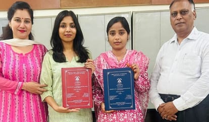 Two students completed mini-research tasks