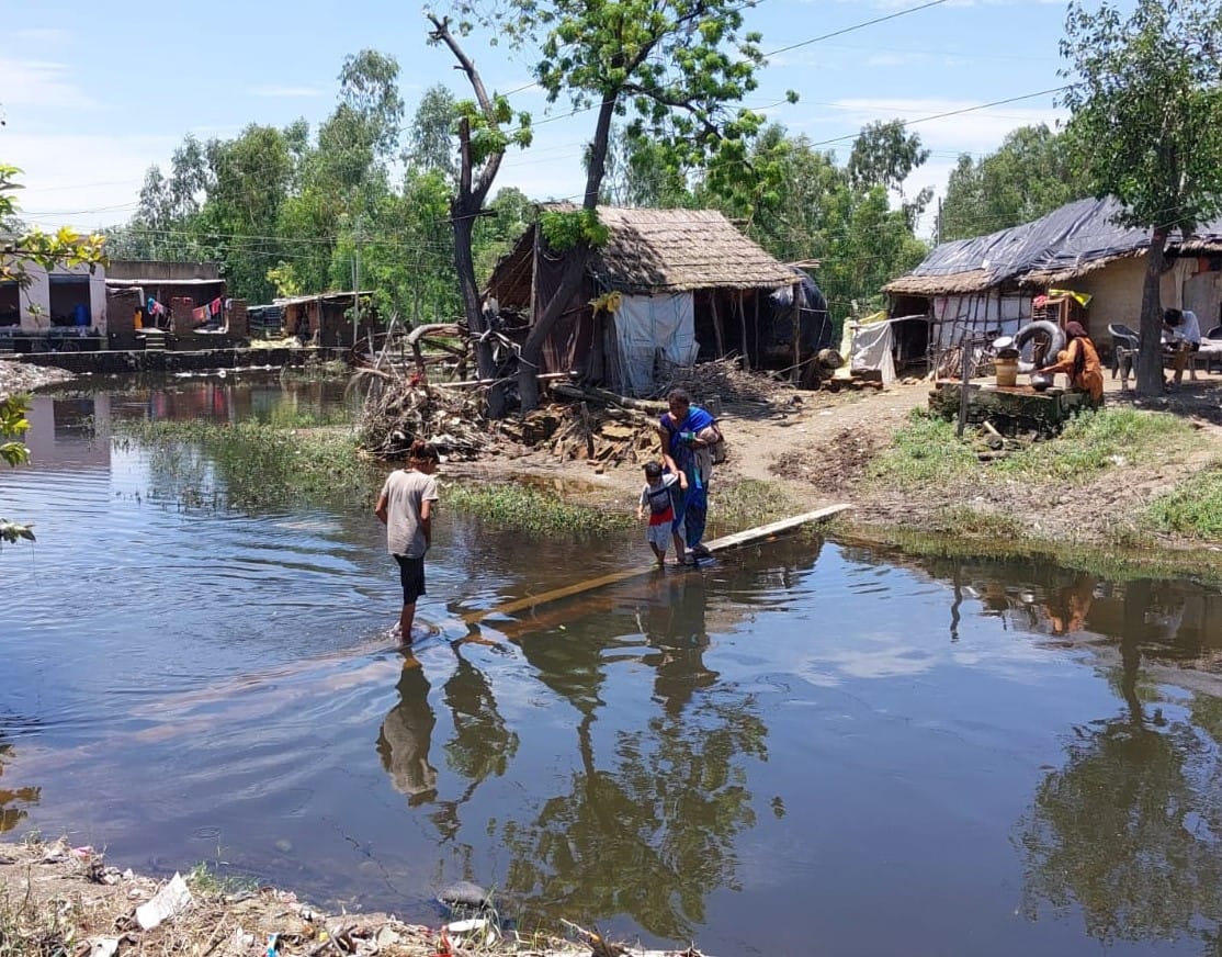 Flood affects The Areas in Kashipur