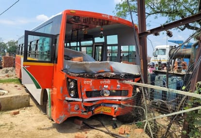 Bus collided with transformer crushing cyclist