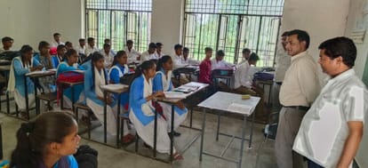 DIOS inspected Bilandpur Gaddipur Higher Secondary School