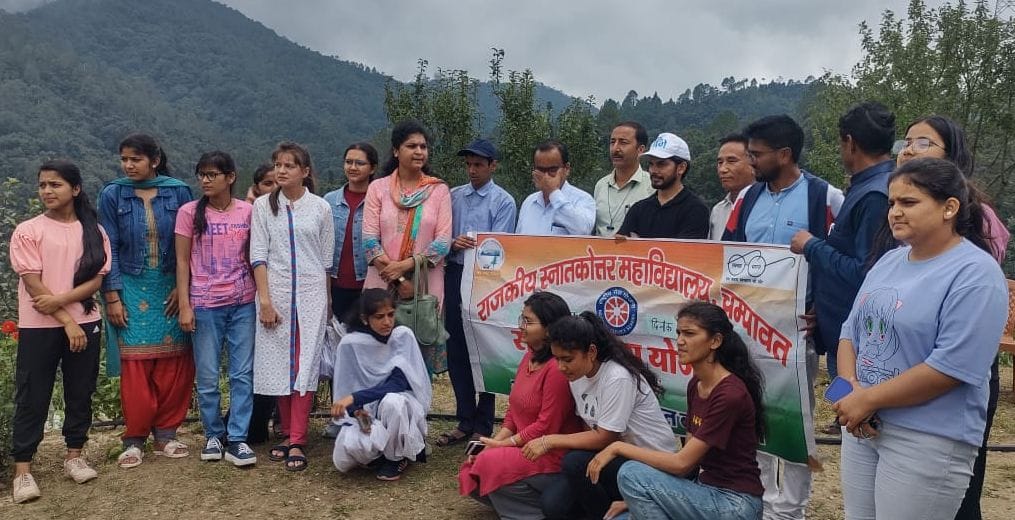 Plantation in Pithoragarh Collage