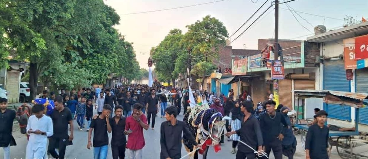 Procession with Alam and Duldul
