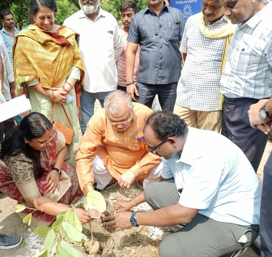 Black spot converted into beautiful place by planting saplings