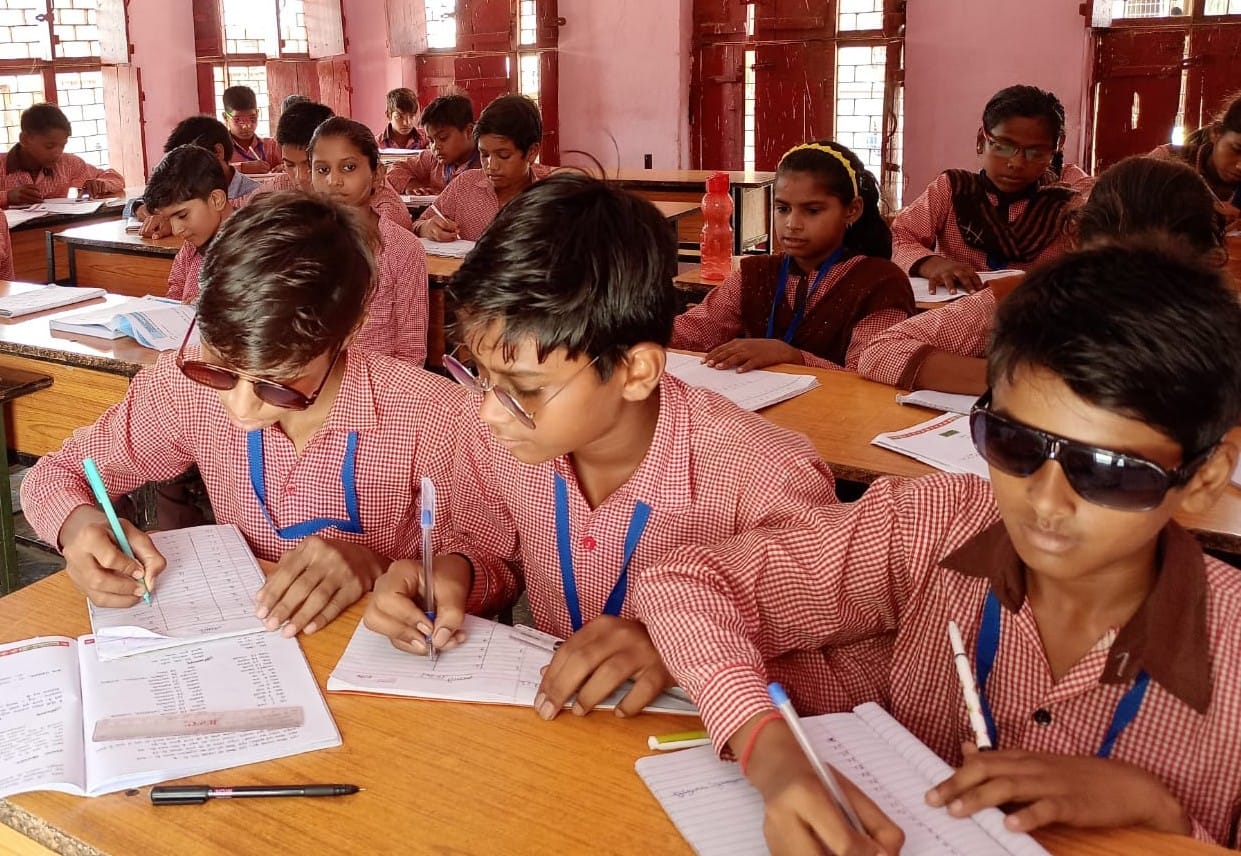 Havoc of eye infection, children arriving in schools wearing glasses