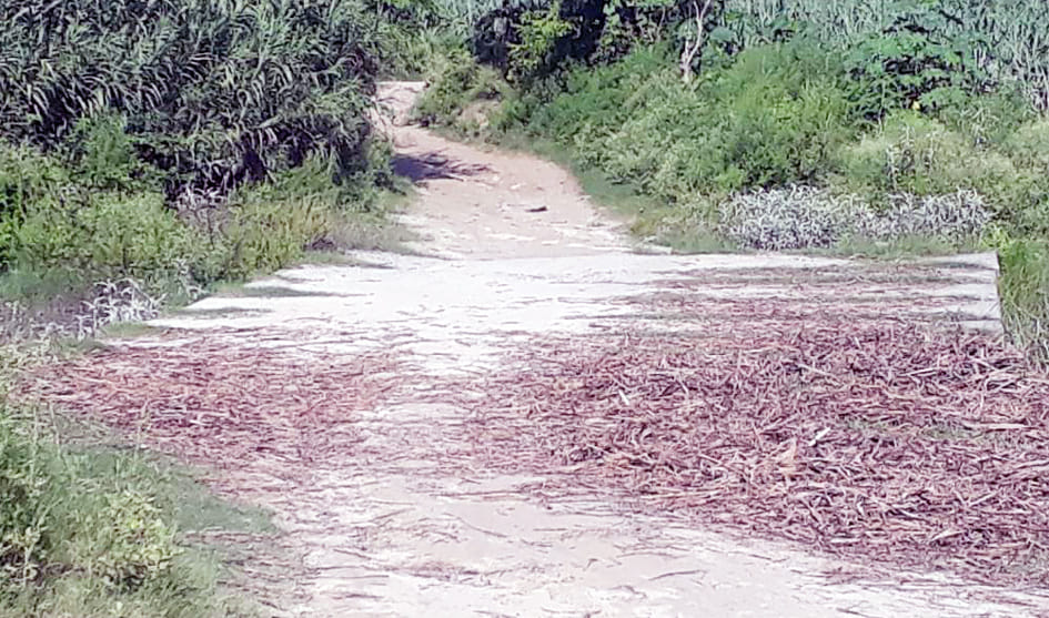 Villagers are forced to pass through dilapidated rapta bridge for 22 years