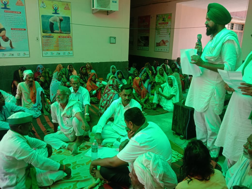 Bhakiyu started indefinite strike at Tehsildar's office
