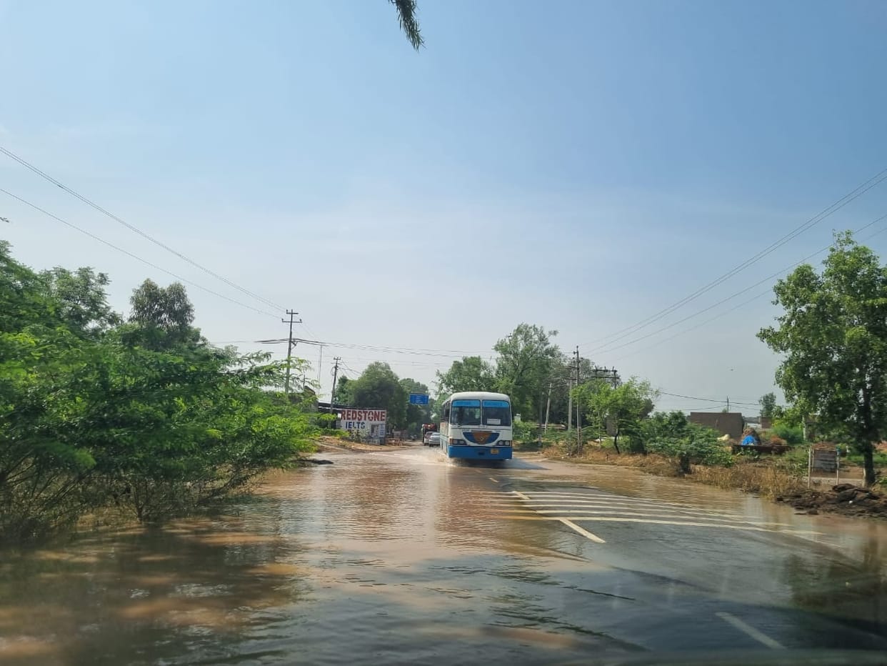 Roads started opening due to low flood water level, bus service also started till Budhlada