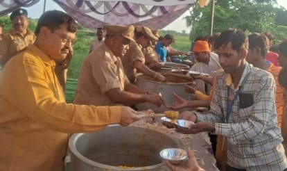 SSP felicitated the Kanwariyas