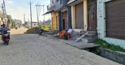 Obstruction in high tension line shifting in Bisauli, pillars were not allowed to be installed
