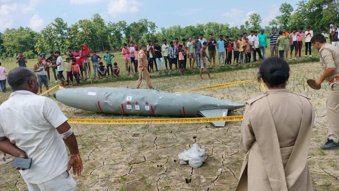 Two fuel tanks of Jaguar aircraft fell in the field in Santakbirnagar