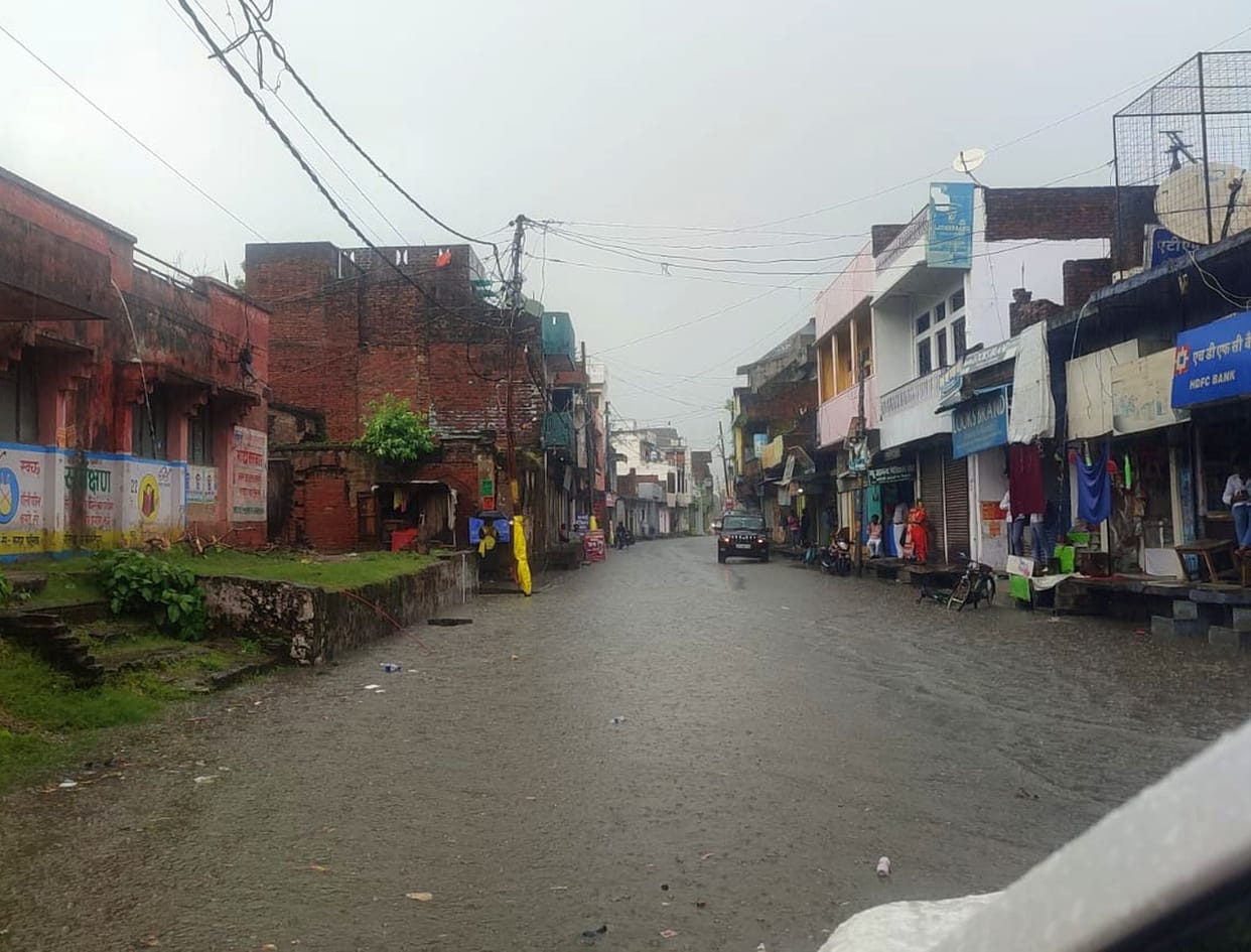 rain brought relief from heat