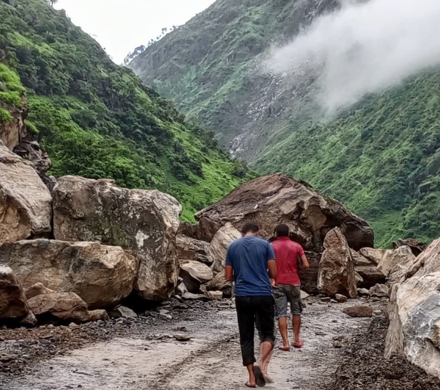 Cracking hills on China border are becoming trouble