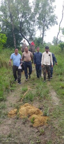 Keeping an eye on Nepal border riding on elephants