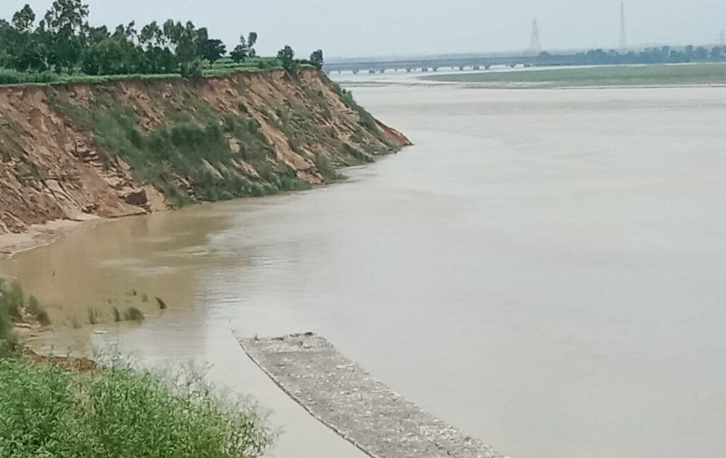 Ganga's water level increased in Gauspur of Nangalsoti
