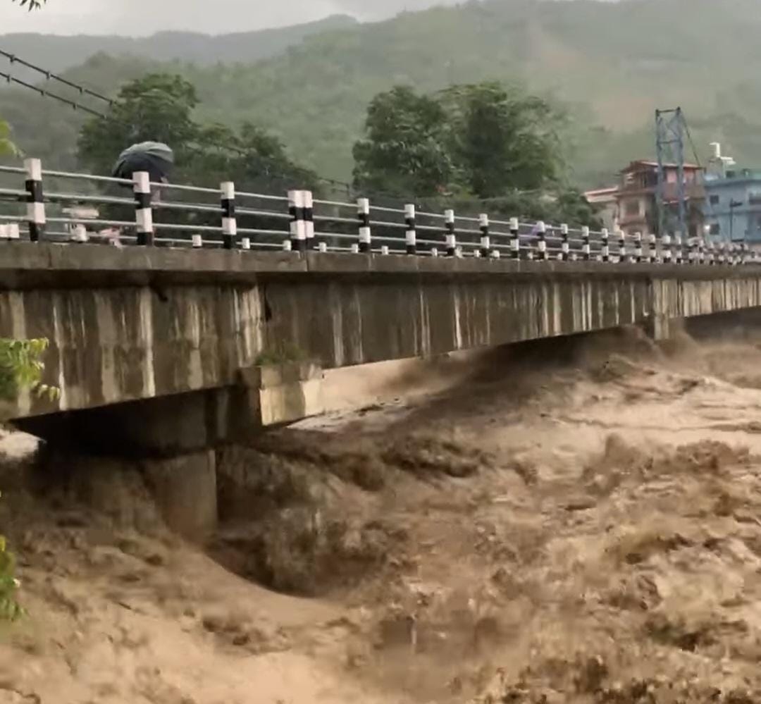 Nepal Tinau and Danav river overflowing, instructions to people to go to safe places
