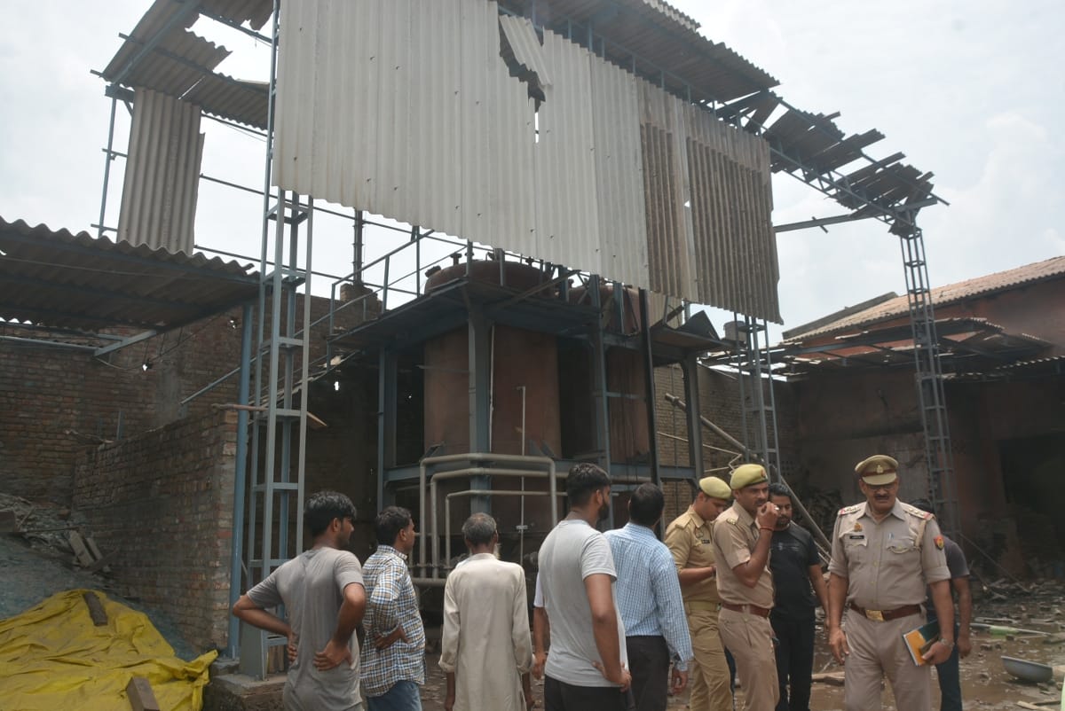 The factory was running without the NOC of the Fire Department