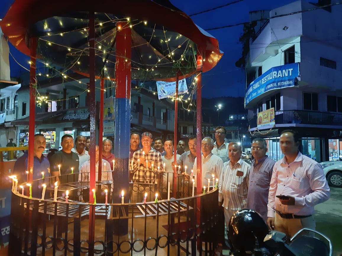 Candle march in Dwarahat