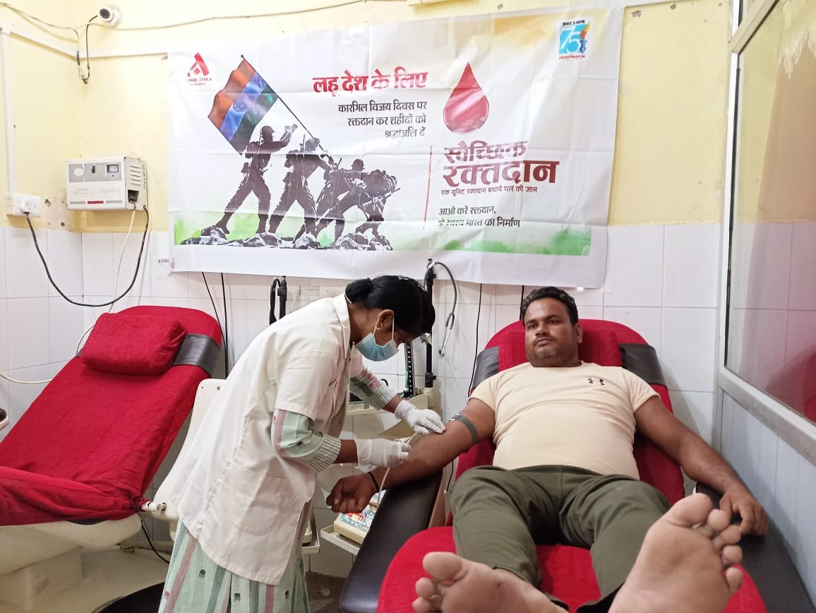 12 donated blood