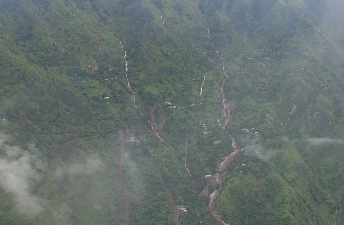 land sliding in rampur