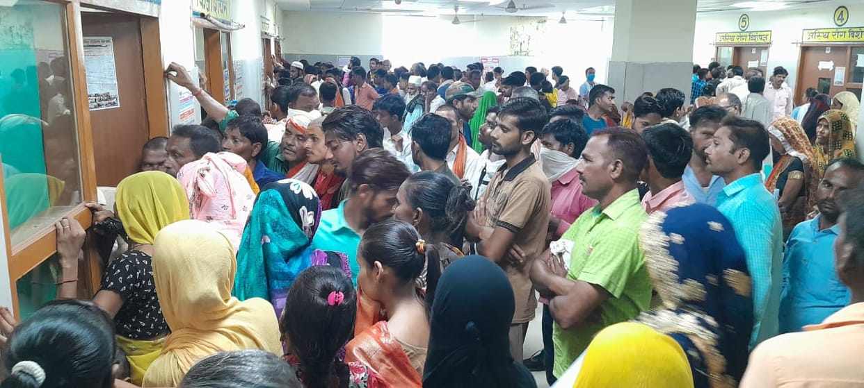 Hepatitis test is not being done in district and women's hospital