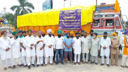 Seven trucks of relief material sent for the flood victims of Punjab