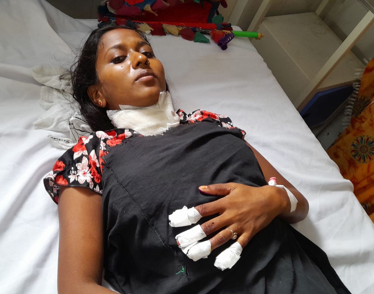 Husband attacked