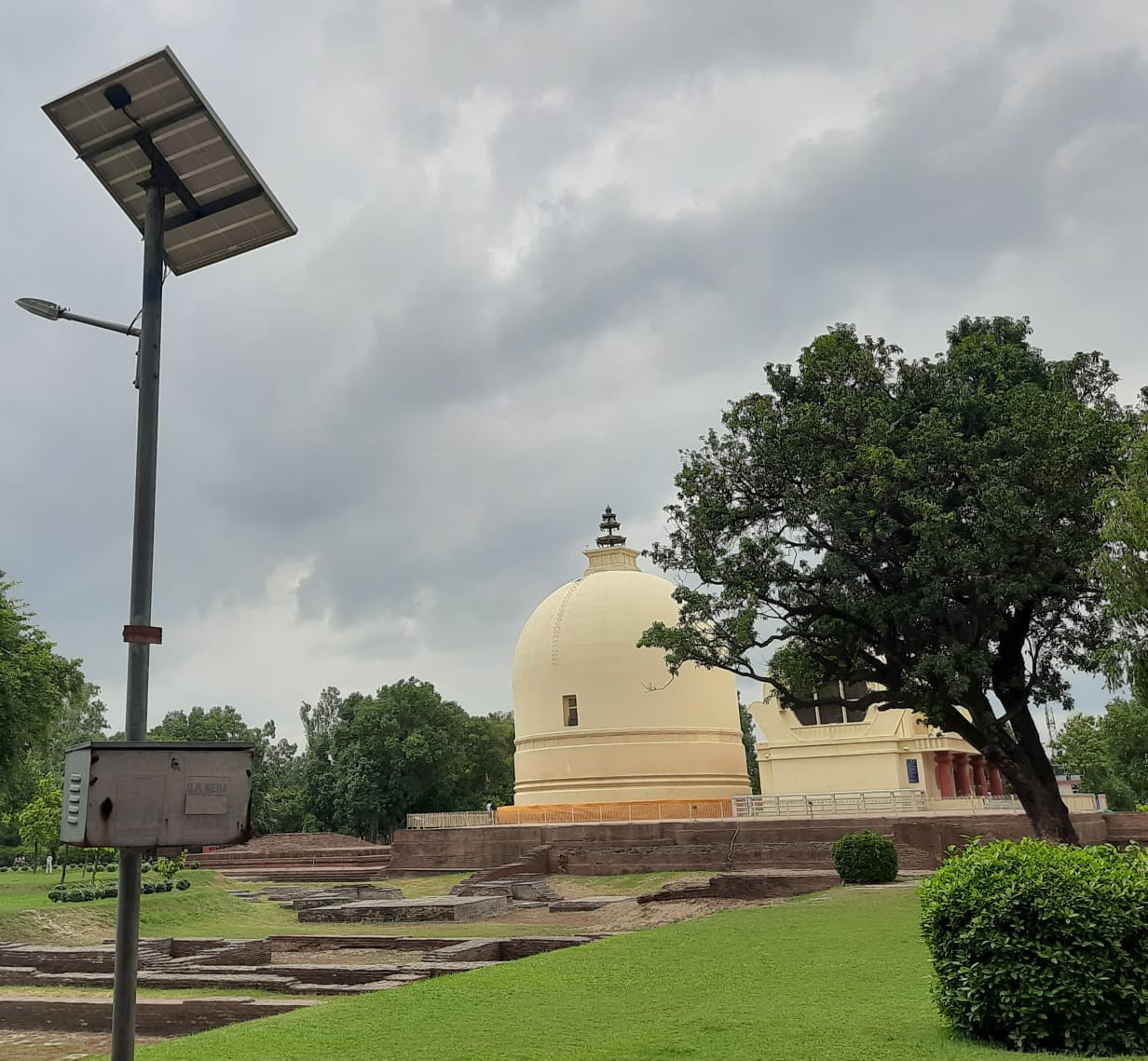 solar lights of mahaparinirvan mandir not work