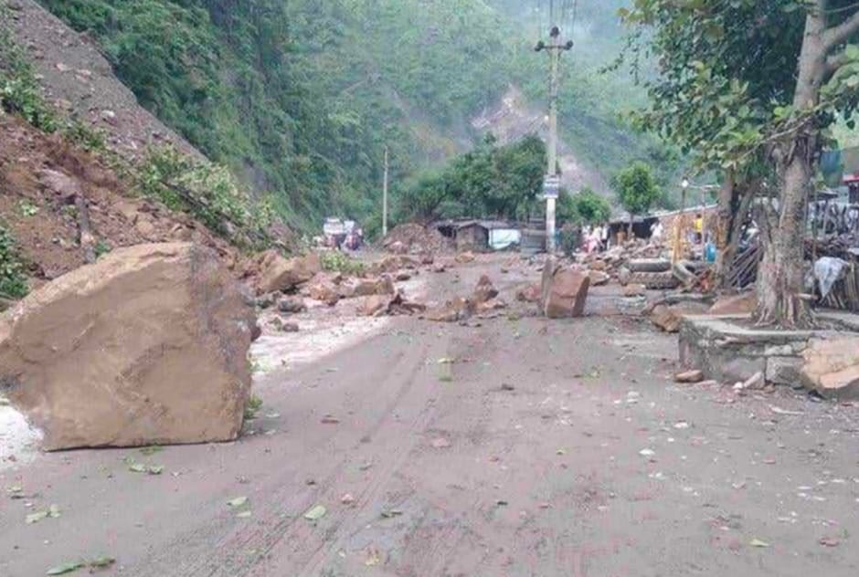 Movement started on the road closed due to landslide