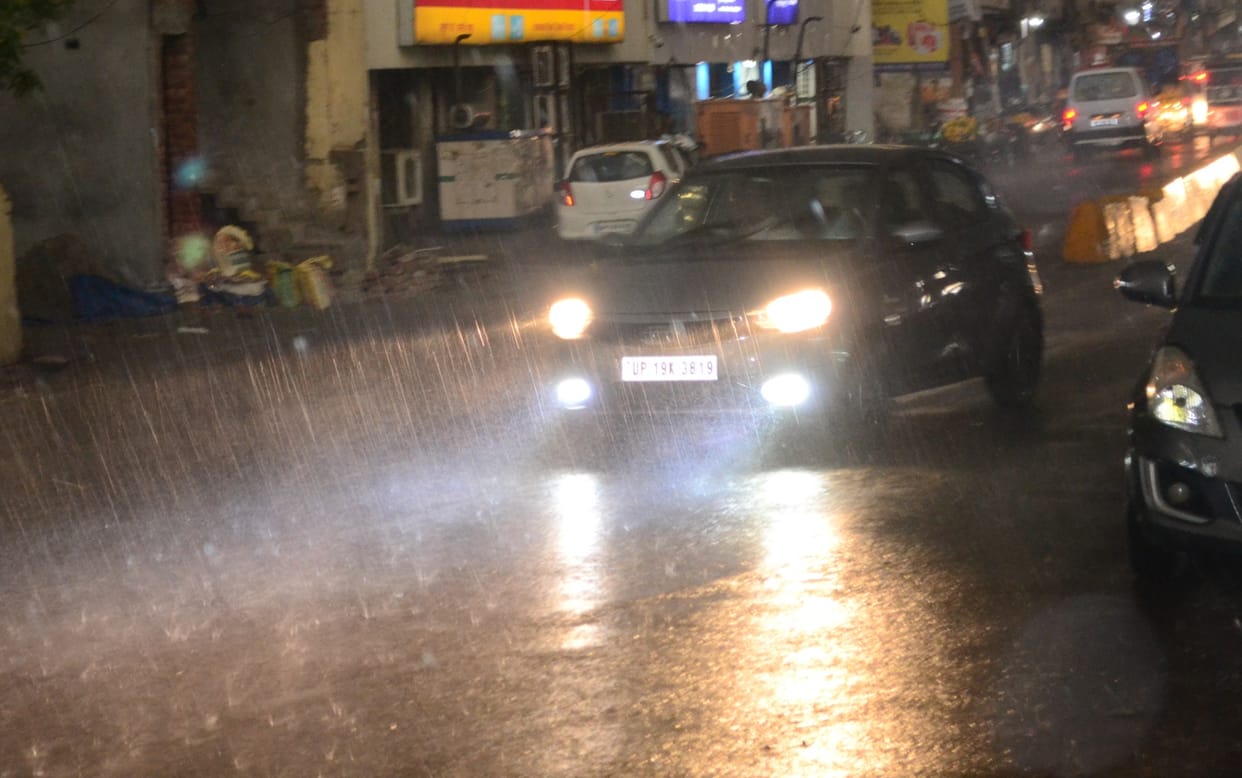 People got relief from the heat due to rain