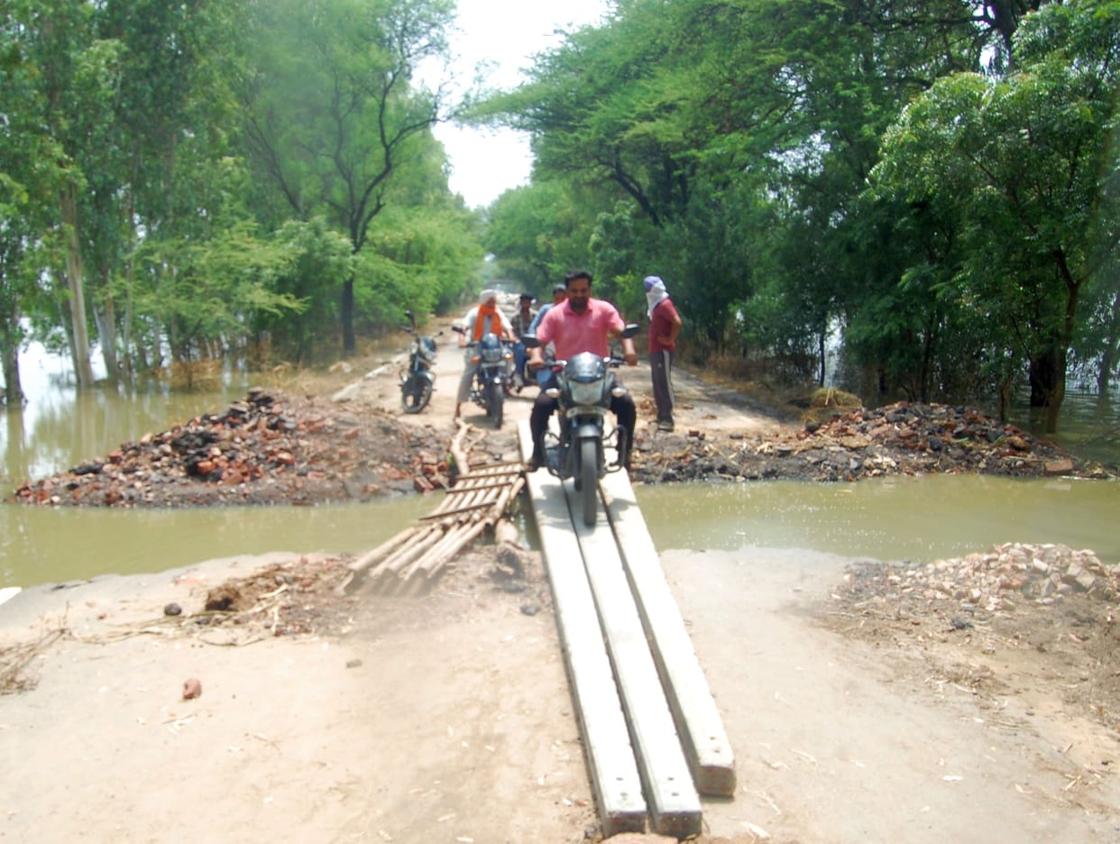 Due to floods, the exercise of repairing the broken roads started, the Public Works Department sent the estimate