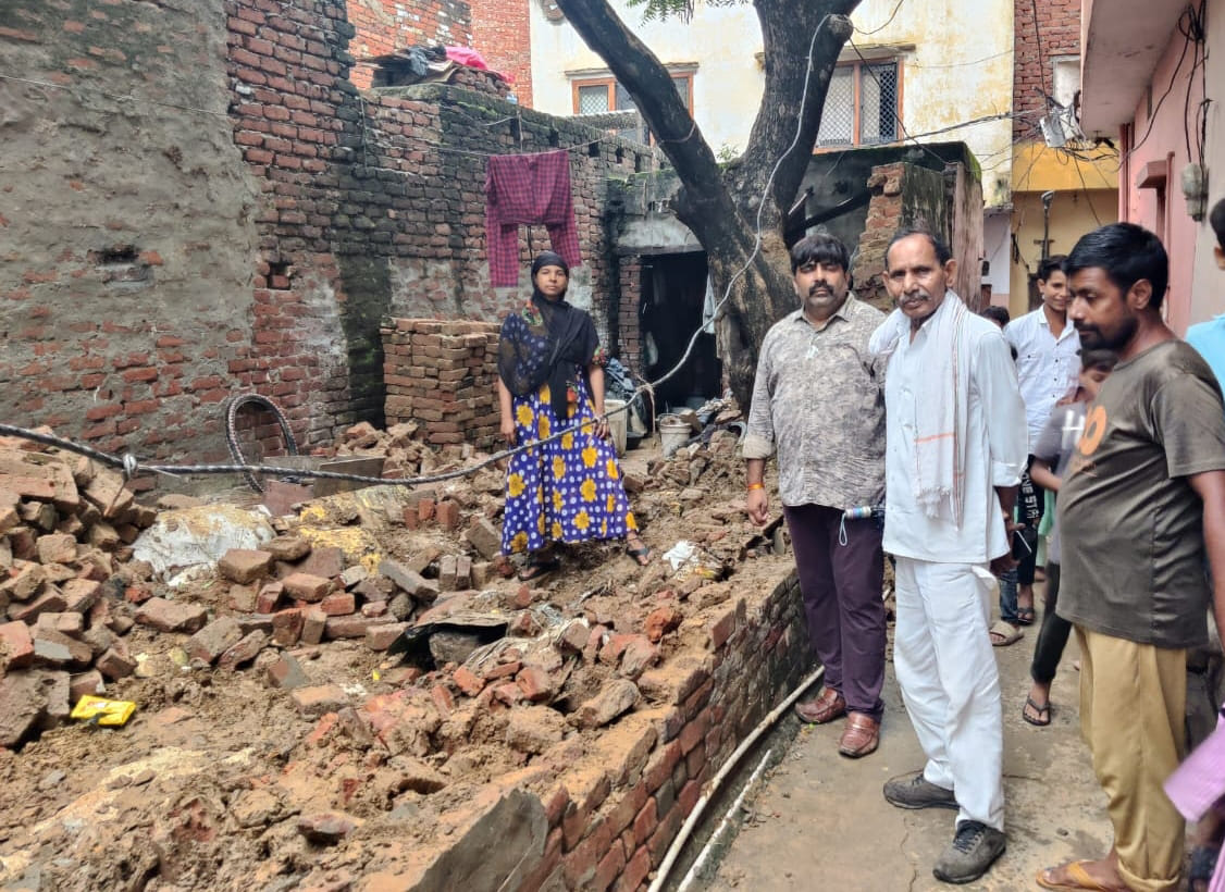 Trouble due to rain: Three more houses fell in Uparkot