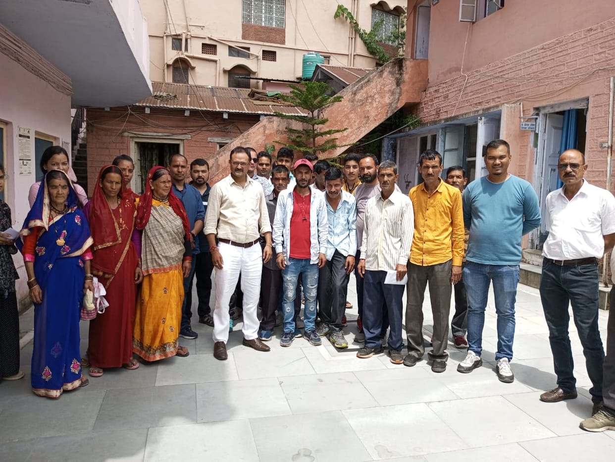 Villagers upset due to lack of road