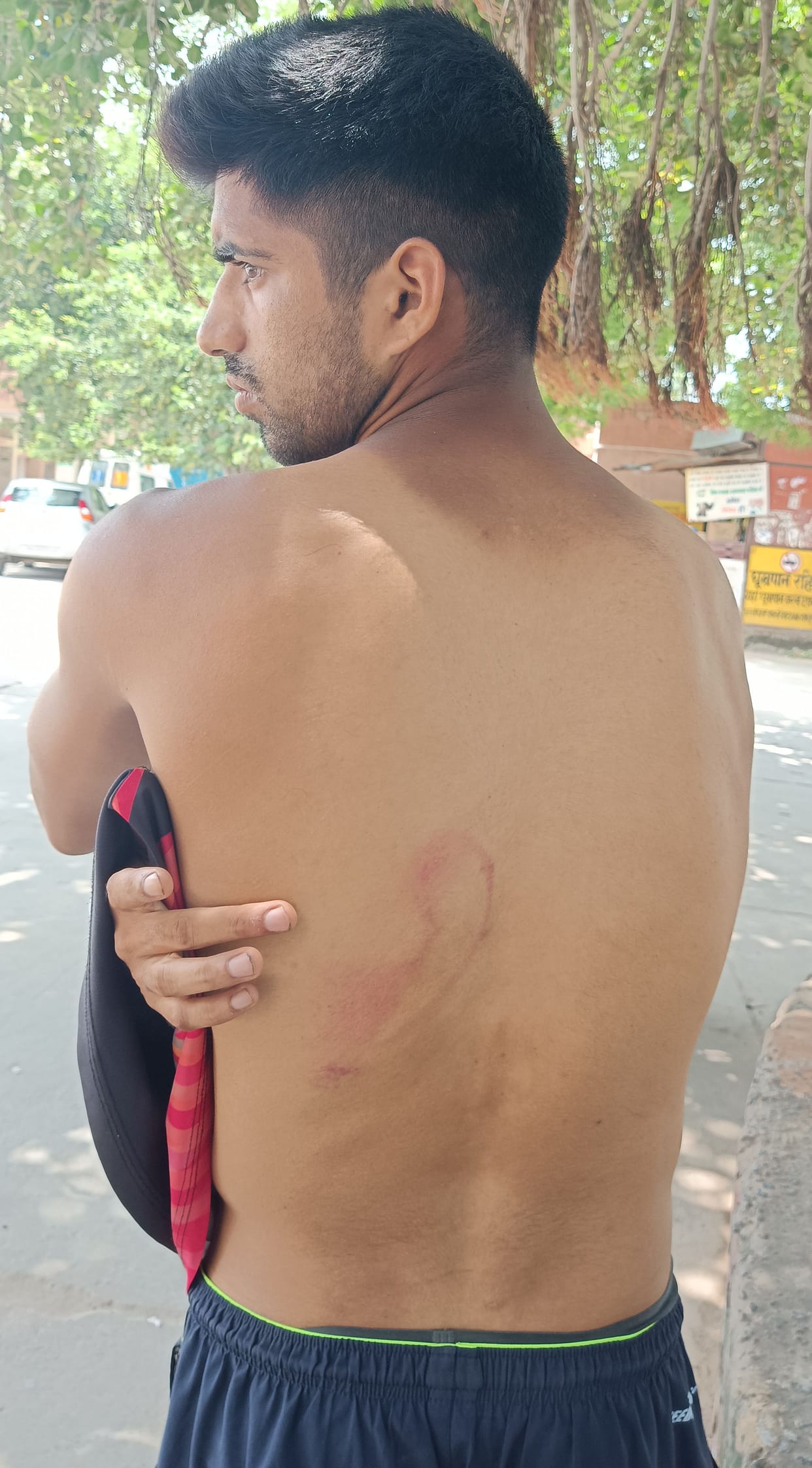 Lance Naik accused the police of breaking into his house and assaulting him