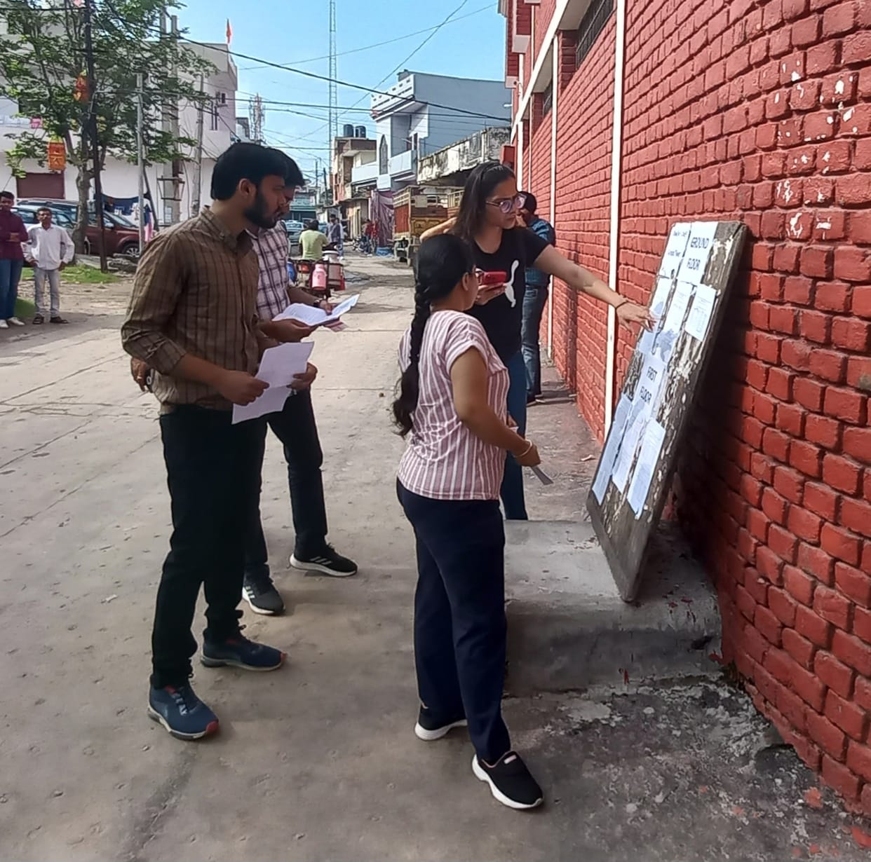 Amidst strict arrangements, the candidates gave the ADA exam