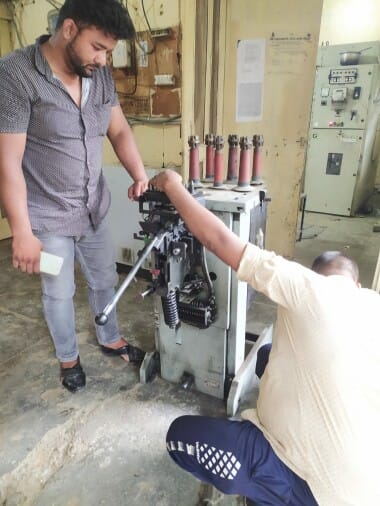 Power cut started crying in the humid summer
