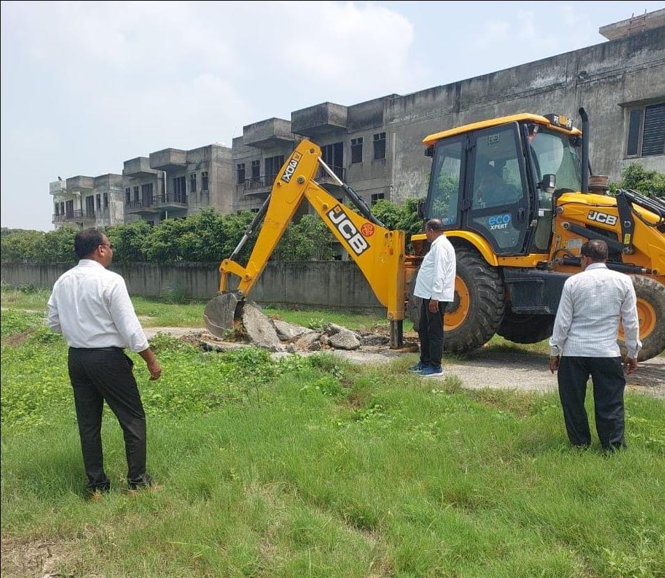 Demolition action in four illegal colonies built in 52 bighas