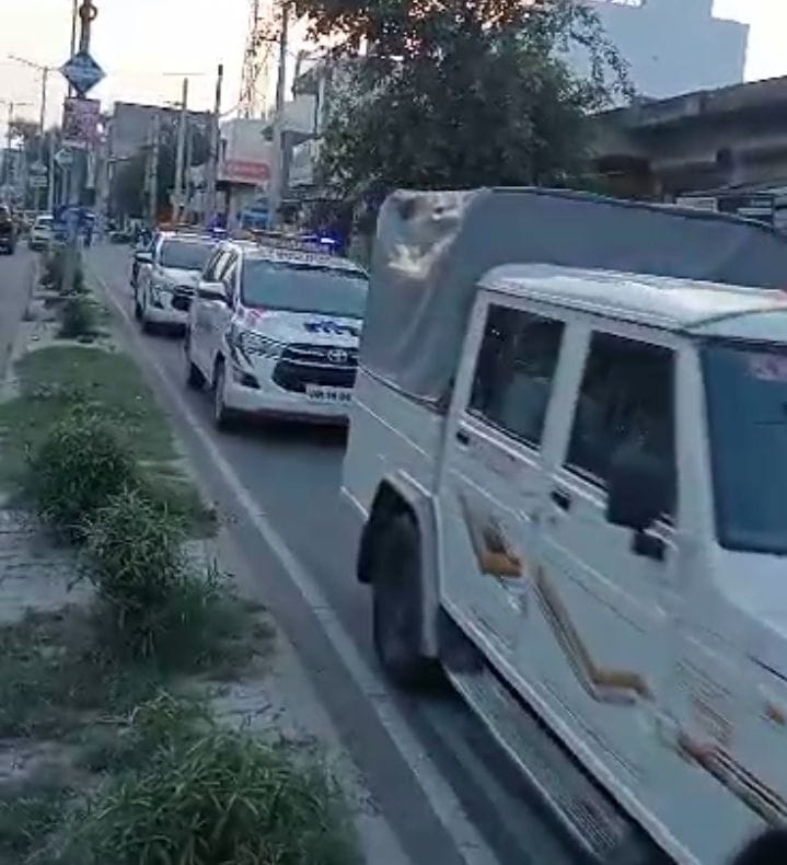 Duty Magistrate imposed, police took out flag march