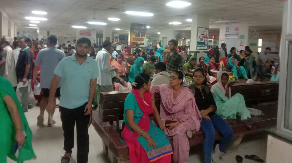 OPD crossed two thousand, more sick of skin and eye