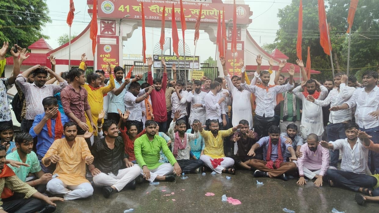 abvp worker agitation