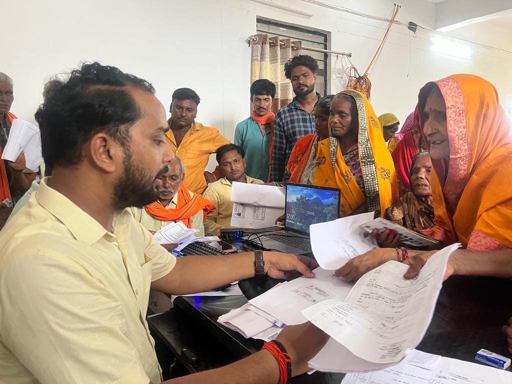 50 people filled the form of widow and old age pension