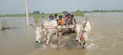 Ganges water entered the villages by bullock carts carrying patients