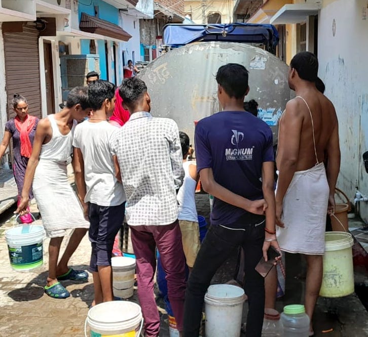 Water did not reach even after three days in nine localities, there was an outcry