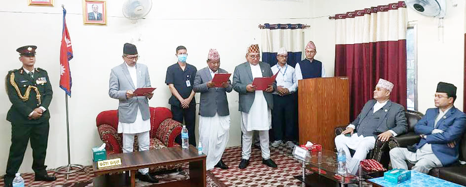 Nepal: Oath administered to three ministers on cabinet expansion