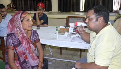 Eye flu patients increased in the district hospital
