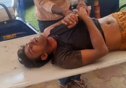 When he was stopped from drinking alcohol, he attacked his wife with a blade.