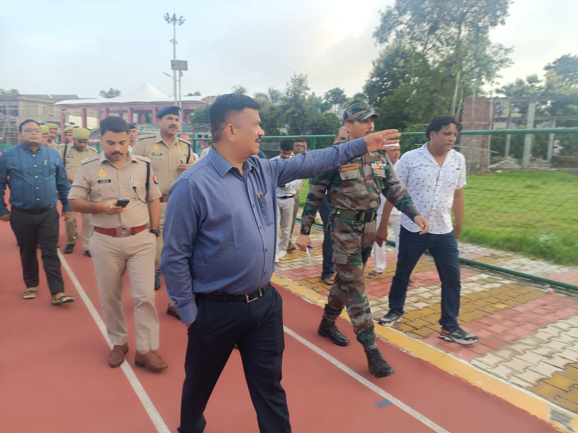 DM and SSP inspected Agniveer recruitment rally site
