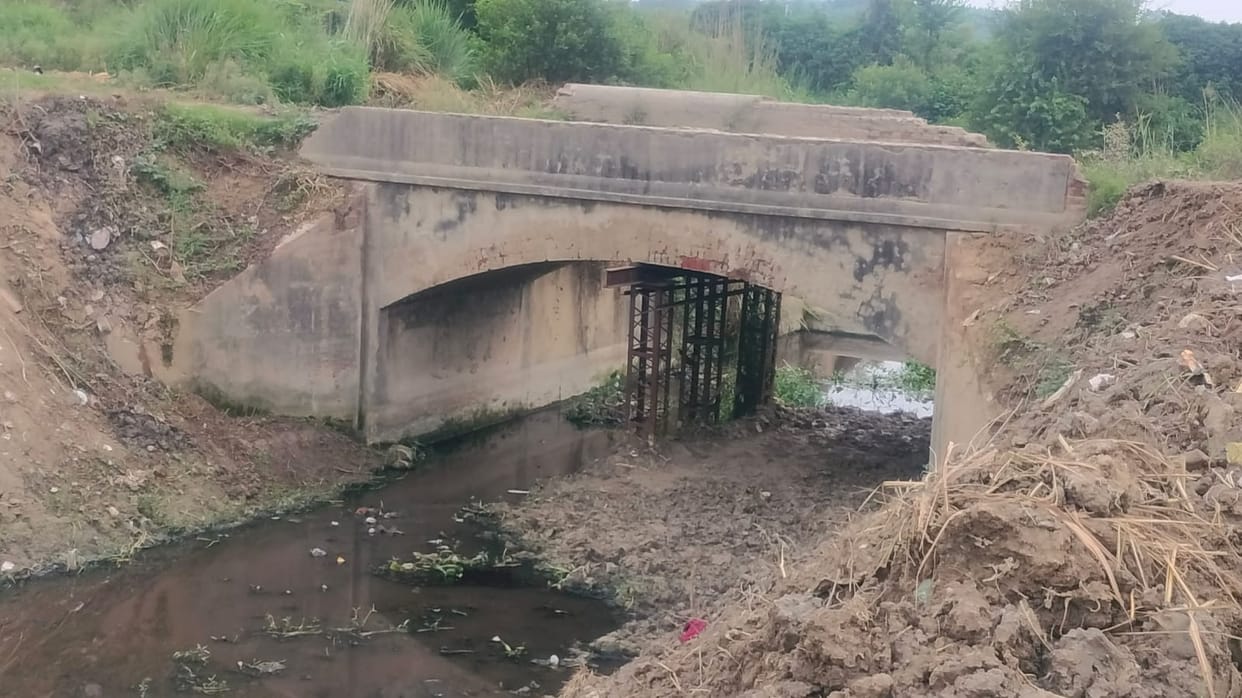 The dilapidated bridge of Bhaisi Nala can fall anytime