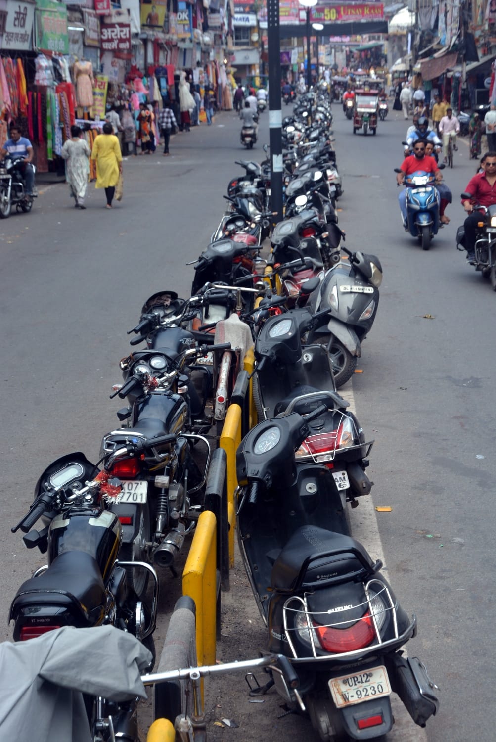 Vehicles getting parked on the roads, people getting stuck in jam